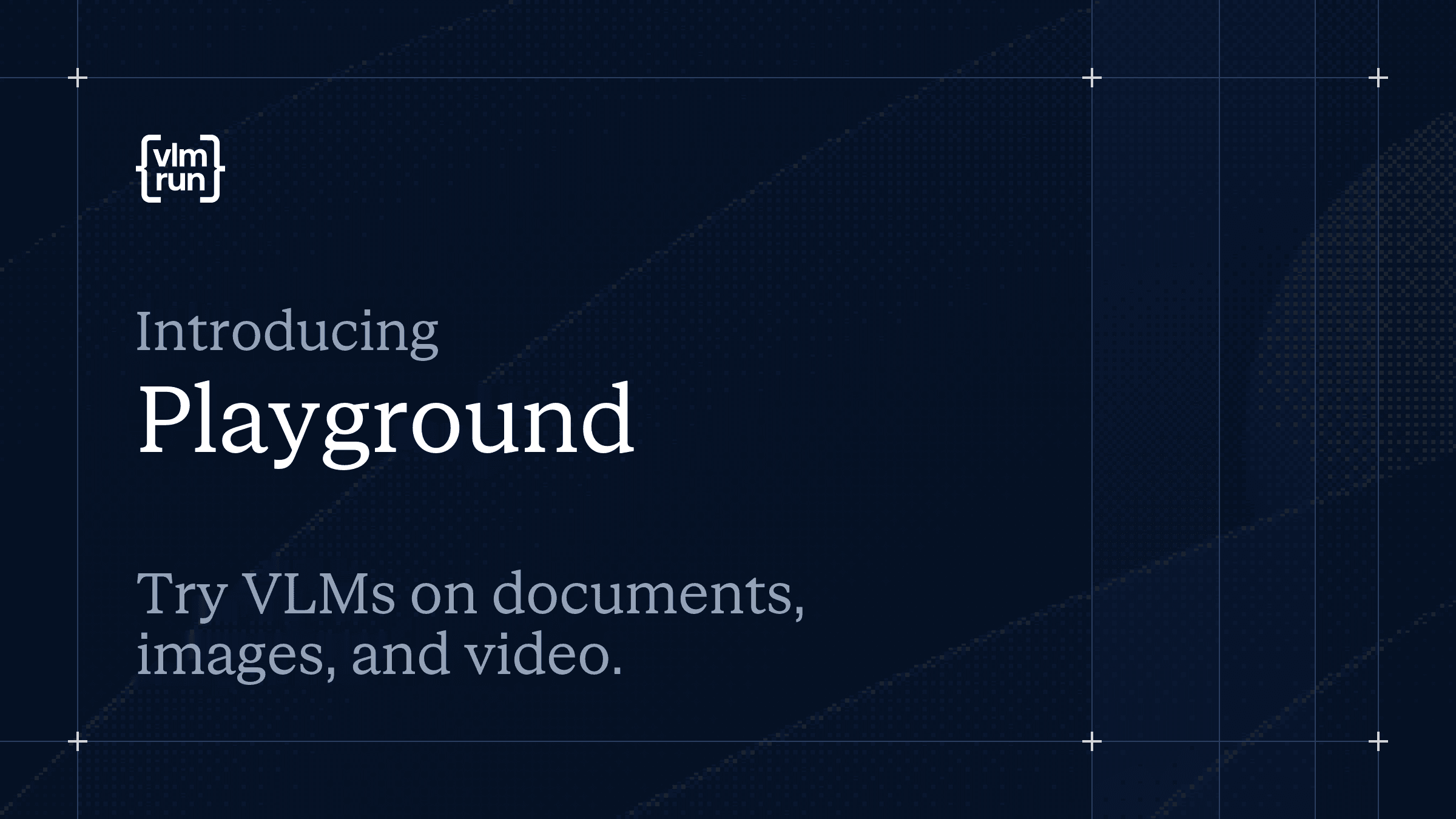 VLM Run Playground interface